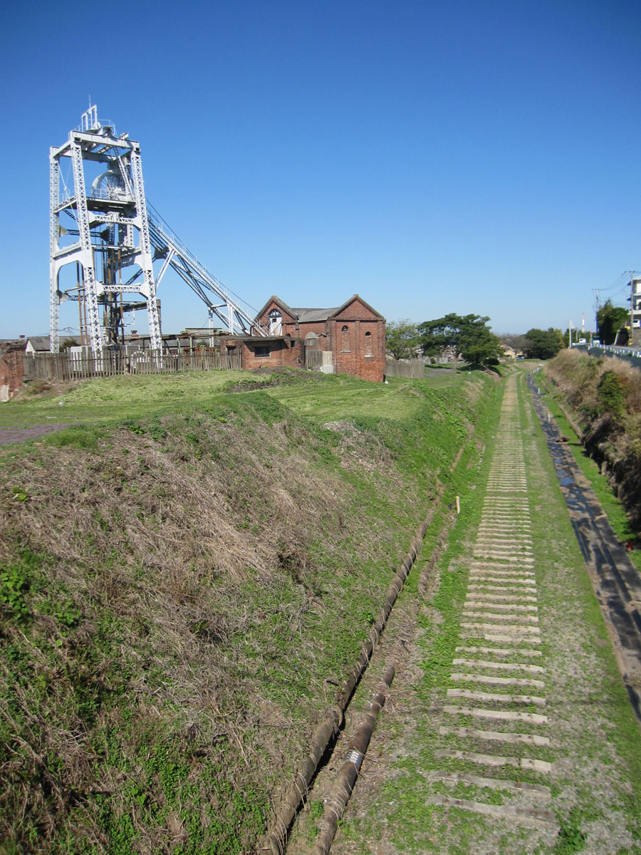 宮原坑跡・三池炭鉱専用鉄道敷跡　（大牟田市）