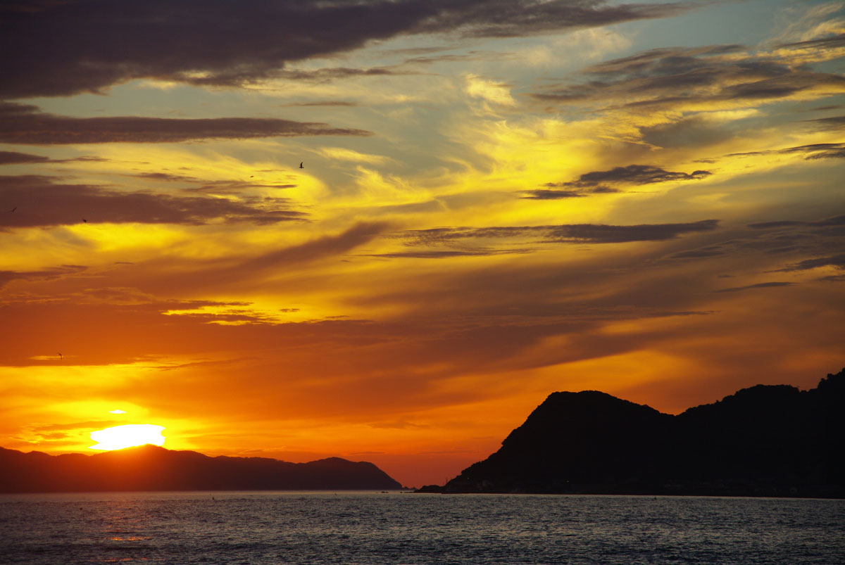 鐘崎の夕暮れ　（宗像市）